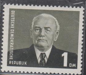 民主德国1953-1955年邮票-皮克总统