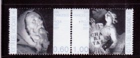 L2梵蒂冈邮票 2007雕塑2全