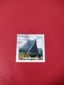 德国邮票2000年德累斯顿蓝色奇迹铁桥1全  盖销好品