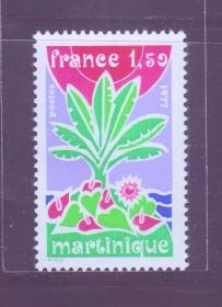 法国 邮票 1977年 法国的大区 马提尼克 1-1