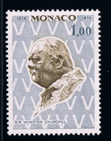 摩纳哥1974英国首相丘吉尔雕刻版1全 MNH