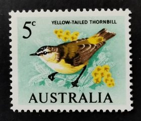 澳大利亚  1966年动物 鸟类邮票 散票