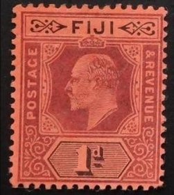 英属斐济1903年 爱德华七世邮票1枚新