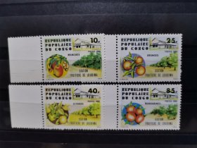 刚果1980年发行水果邮票