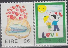 爱尔兰1991年《爱心》邮票