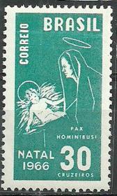 巴西1966年《圣诞节》邮票