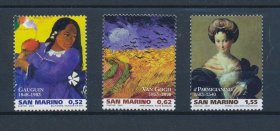 圣马力诺邮票--20103世界名画3全