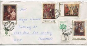 FDC-C19波兰邮票 1989年 博物馆藏画 宗教绘画 6全实寄封