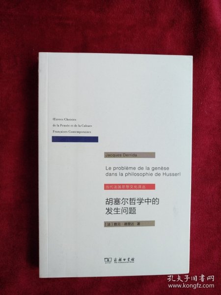 胡塞尔哲学中的发生问题/当代法国思想文化译丛