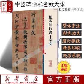 彩色放大本中国著名碑帖·赵孟頫行书千字文