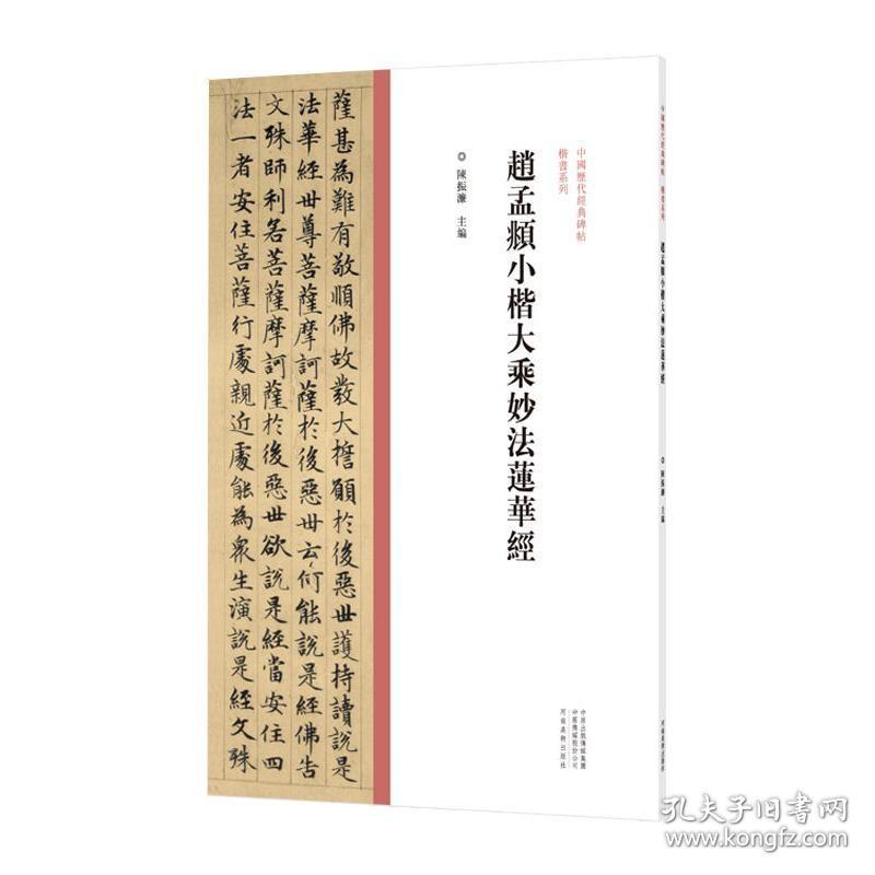 赵孟頫小楷大乘妙法莲华经/中国历代经典碑帖.楷书系列 陈振濂 著 书法/篆刻/字帖书籍艺术 新华书店正版图书籍 河南美术出版社