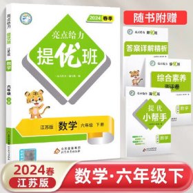 2024春亮点给力提优班多维互动空间六年级数学下册江苏版小学6年级同步课时单元期中期末训练习册教辅资料