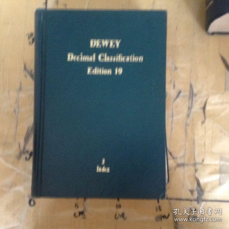 DEWEY Dccimal Classification Edition 19.3 Index