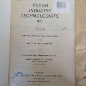 SUGAR INDUSTRY TECHNOLOGISTS,INC