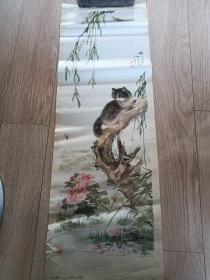 牡丹（中国画）+ 繁花（中国画）+玉兰鹦鹉（中国画） +秋江闻趣（中国画） 75x34cm  4张合售