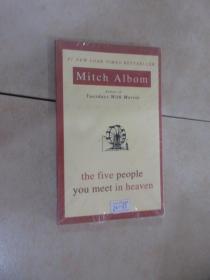 英文书：MITCH  AIBOM  THE  FIVE  PEOPIE  YOU  MEET  IN  HEAVEN  32开  全新塑封