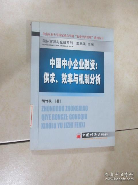 中国中小企业融资：供求、效率与机制分析