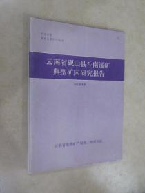 云南省砚山县锰矿典型矿床研究报告