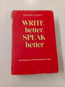 【外文精装】WRITE BETTER SPEAK BETTER