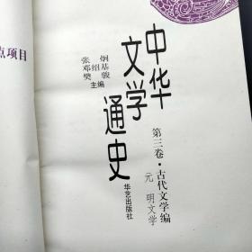中华文学通史第三卷