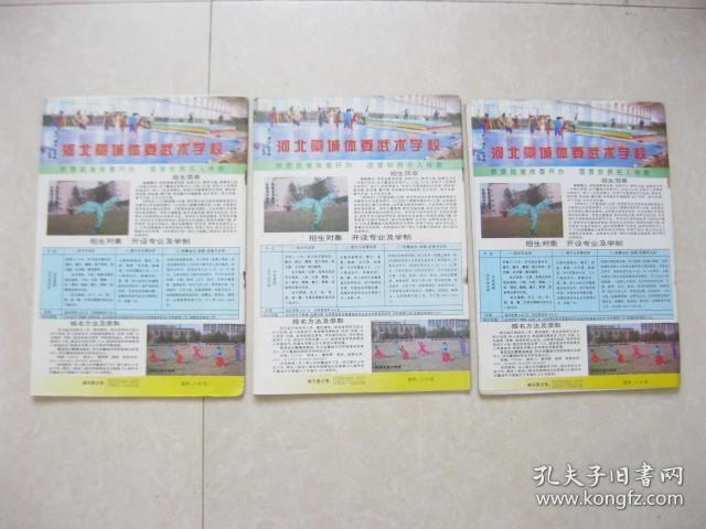 精武杂志  1996年  9期.11期.12期  三本合售