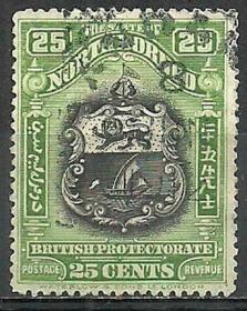 北婆罗洲信销邮票-纹章 1911