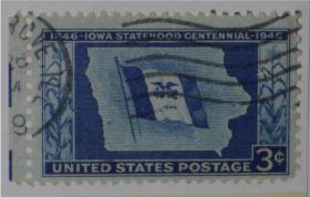 美国 1946 地图邮票
