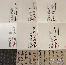 历代碑帖临习精解（颜真卿，王羲之，欧阳询，柳公权，董其昌，褚遂良，怀素，赵孟頫等 箱装共31册）