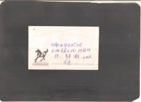 【北极光】1983年-上海寄上海卢湾区-实寄封-奔马美术封-实物拍摄