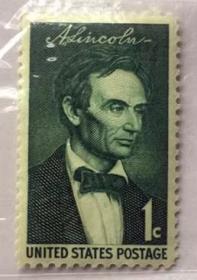 美国 1958 林肯邮票