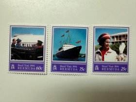 百慕大群岛 1994 英国女王伊丽莎白二世访问 3全新 邮票