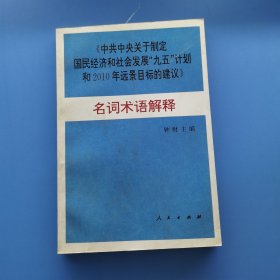 《中共中央关于制定国民经济和社会发展九五计划和2010年远景目标的建设》名词术语解释