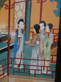 郎世宁绘珐琅彩人物故事纹瓷板画十二条屏