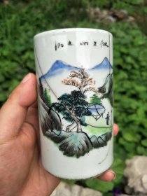 清代老笔筒