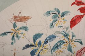 花卉虫扇面 1-333