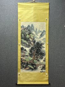 L2-81 黄宾虹山涧林舍图立轴