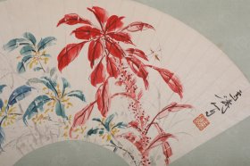 花卉虫扇面 1-333