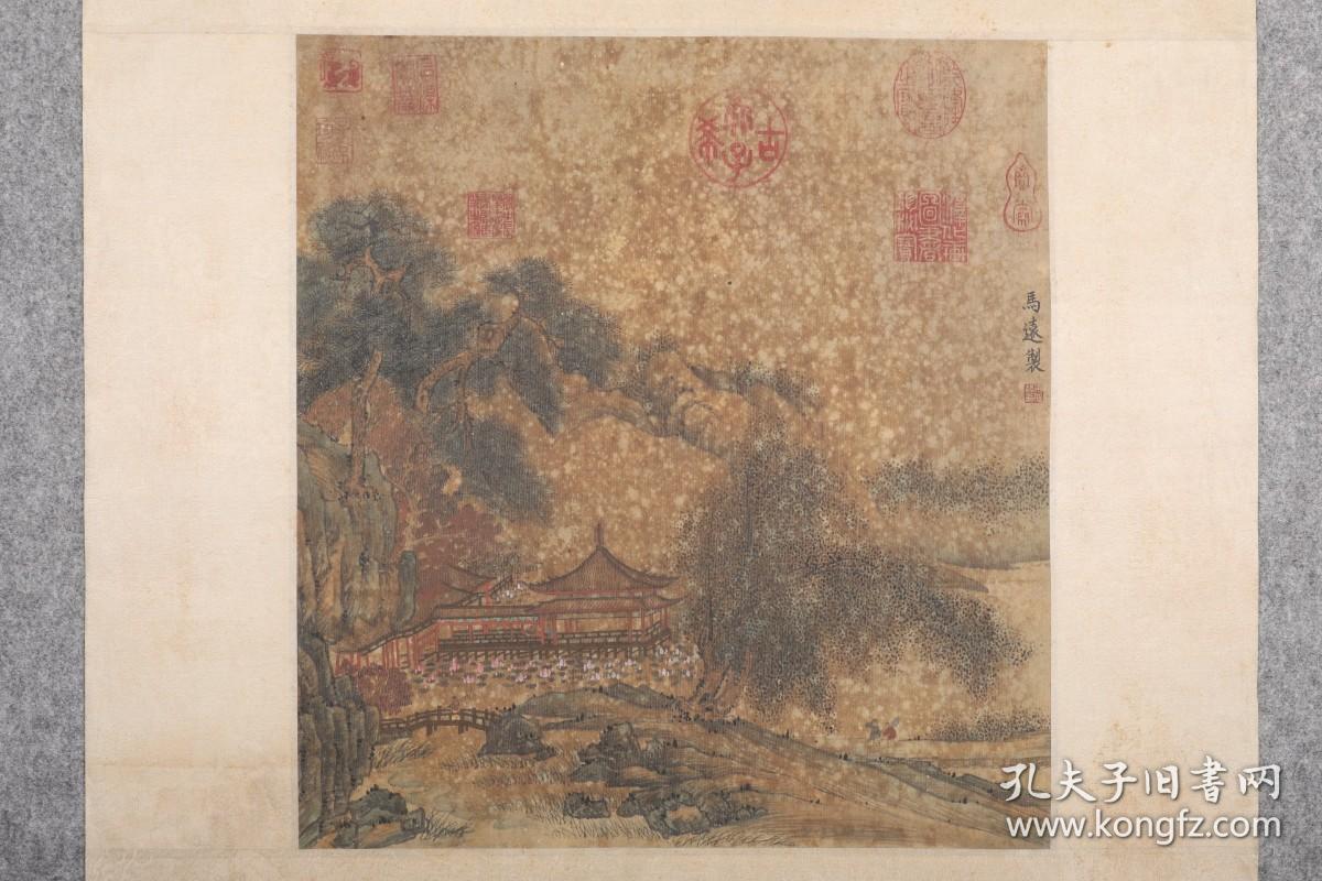 山水图小品 画芯尺寸35X38厘米