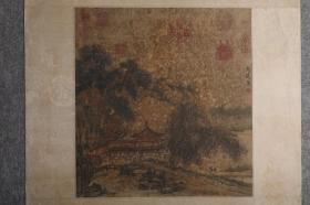 山水图小品 画芯尺寸35X38厘米