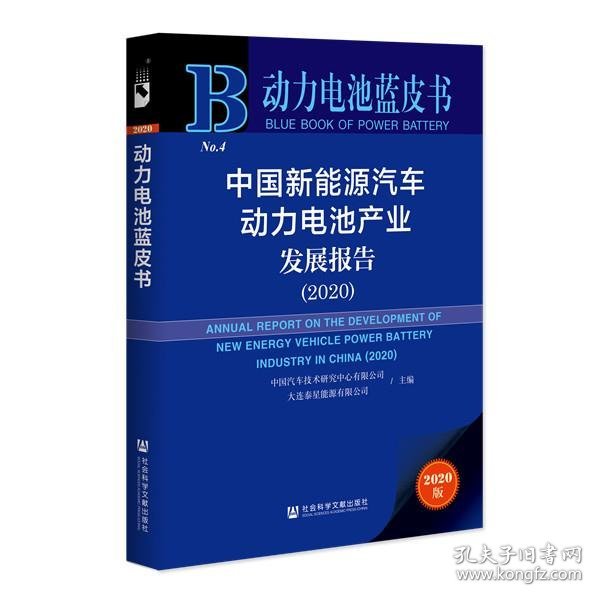 动力电池蓝皮书：中国新能源汽车动力电池产业发展报告（2020）