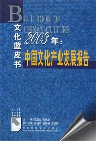 2003年: 中国文化产业发展报告—文化蓝皮书