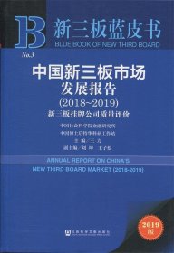 2019版 中国新三板市场发展报告 新三板蓝皮书