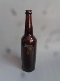 民国时期日本麦酒株式会社酿造登录商标玻璃大酒瓶