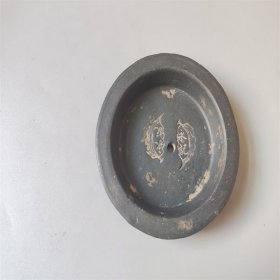 清代永记制作的黑紫砂壶盖