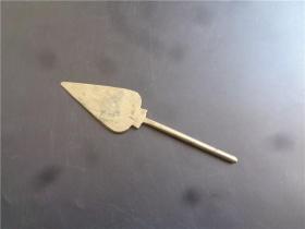 清代铜香灰铲