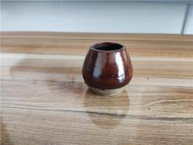 清代酱釉水丞