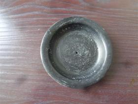 清代黑紫砂壶盖
