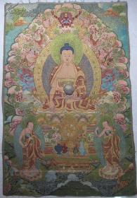 西藏佛祖之2(织锦画 精致苏绣)唐卡