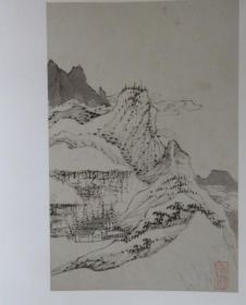 新安画派山水画选、画集、作品集