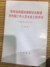 在欢迎我国驻南斯拉夫联盟共和国工作人员大会上的讲话（1999年5月13日）江泽民